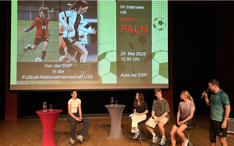 Von der DSP in die Fuball-Bundesliga: Leni Palm zu Gast