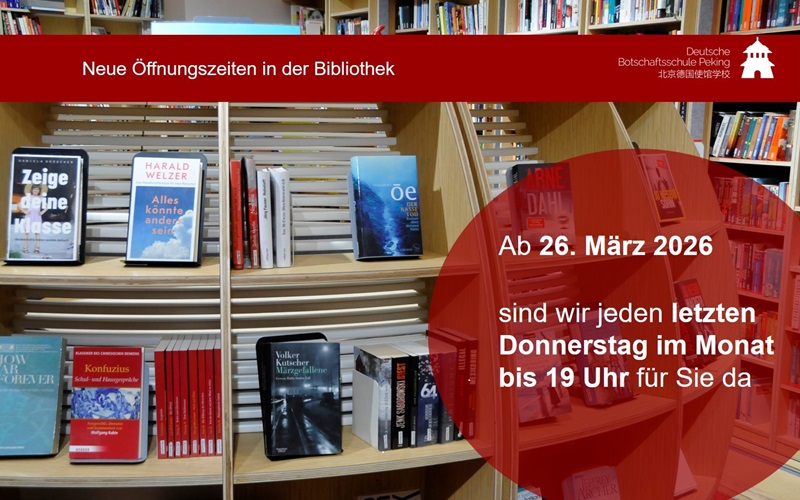 Neue �ffnungszeiten in der Bibliothek